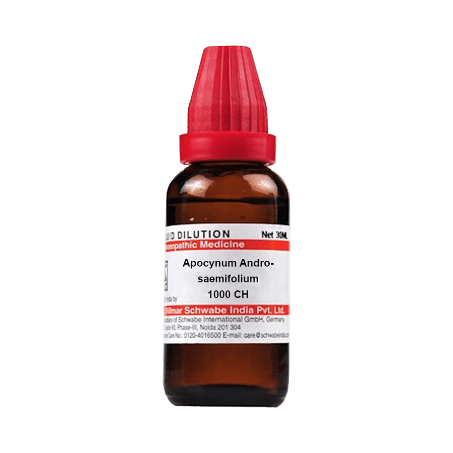 Dr Willmar Schwabe India Apocynum Androsaemifolium Dilution 1000 CH