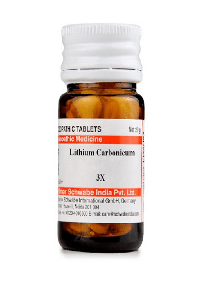 Dr Willmar Schwabe India Lithium Carbonicum Trituration Tablet 3X