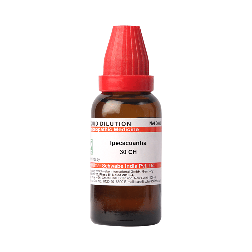 Dr Willmar Schwabe India Ipecacuanha Dilution 30 CH