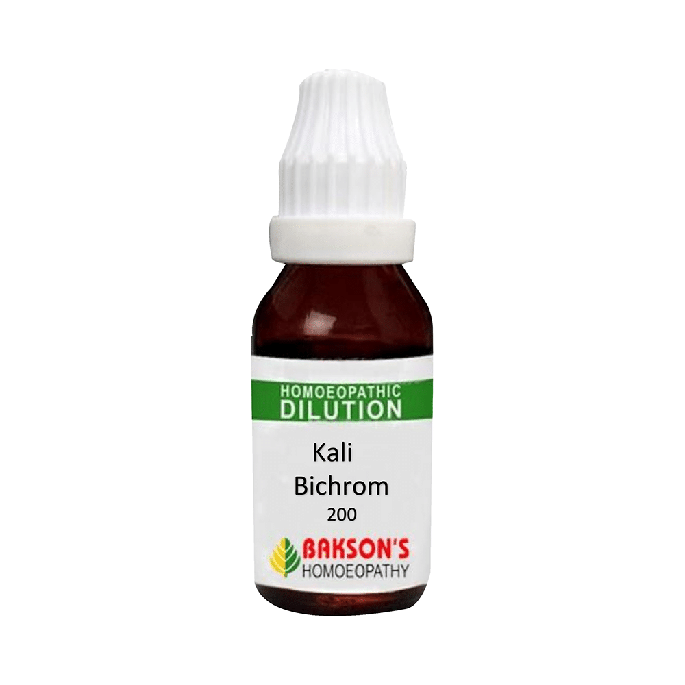 Bakson's Kali Bichrom Dilution 200 CH