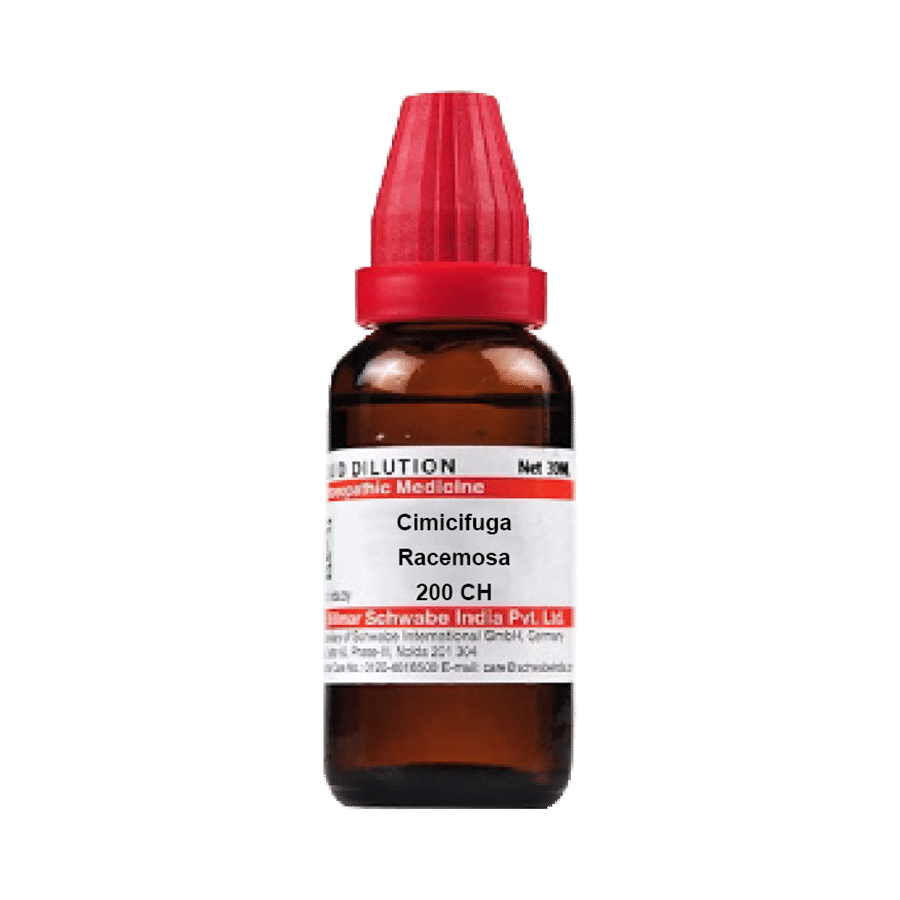 Dr Willmar Schwabe India Cimicifuga Racemosa Dilution 200 CH