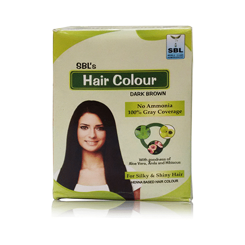 SBL Hair Colour 12 Sachets Dark Brown