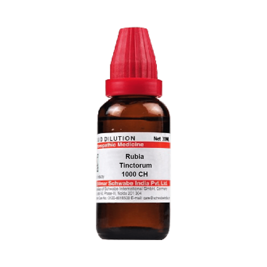 Dr Willmar Schwabe India Rubia Tinctorum Dilution 1000 CH