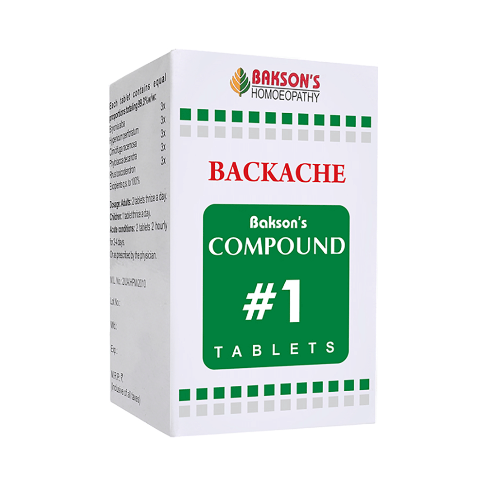 Bakson's Compound # 1 Backache Tablet