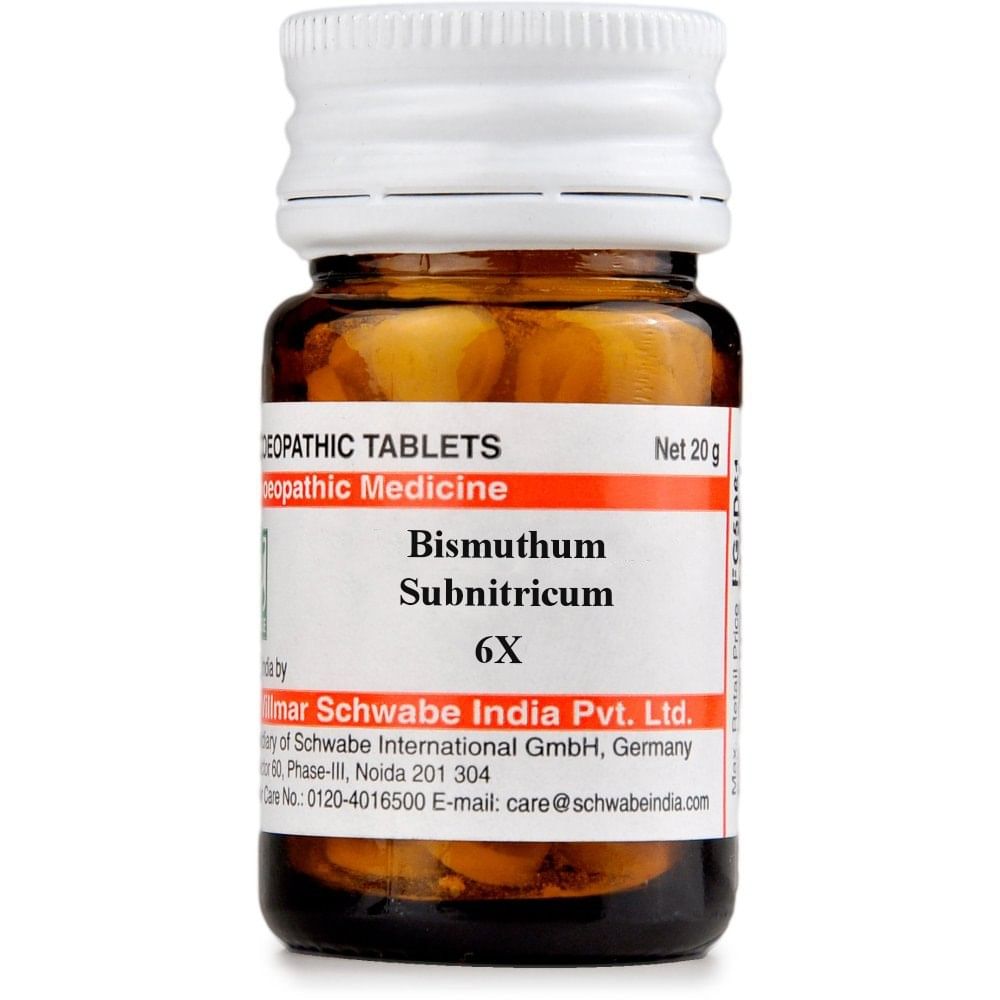 Dr Willmar Schwabe India Bismuthum Subnitricum Trituration Tablet 6X