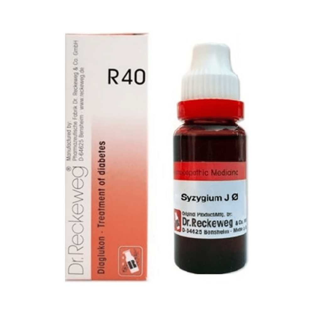 Dr. Reckeweg Diabetic Care Combo (R40 + Syzygium Jamb Mother Tincture)