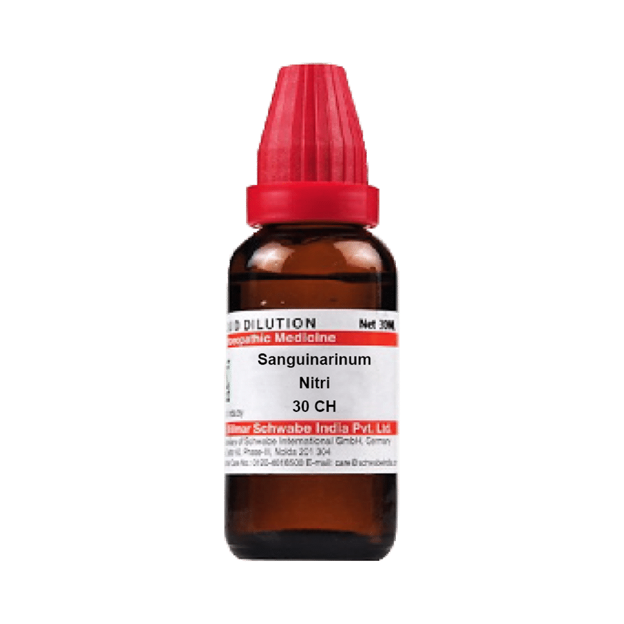 Dr Willmar Schwabe India Sanguinarinum Nitri Dilution 30 CH