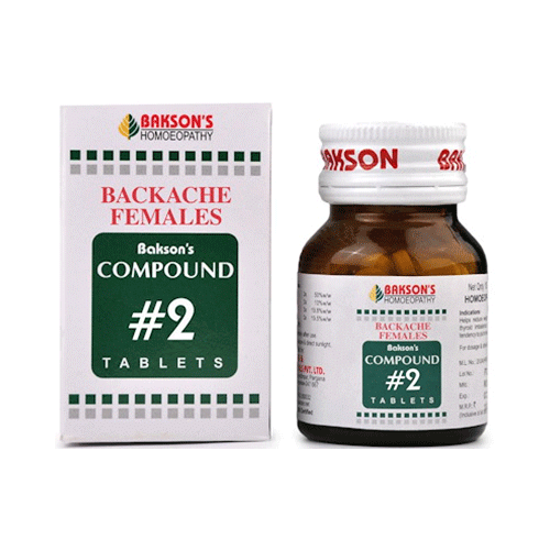 Bakson's Compound # 2 Backache Females Tablet