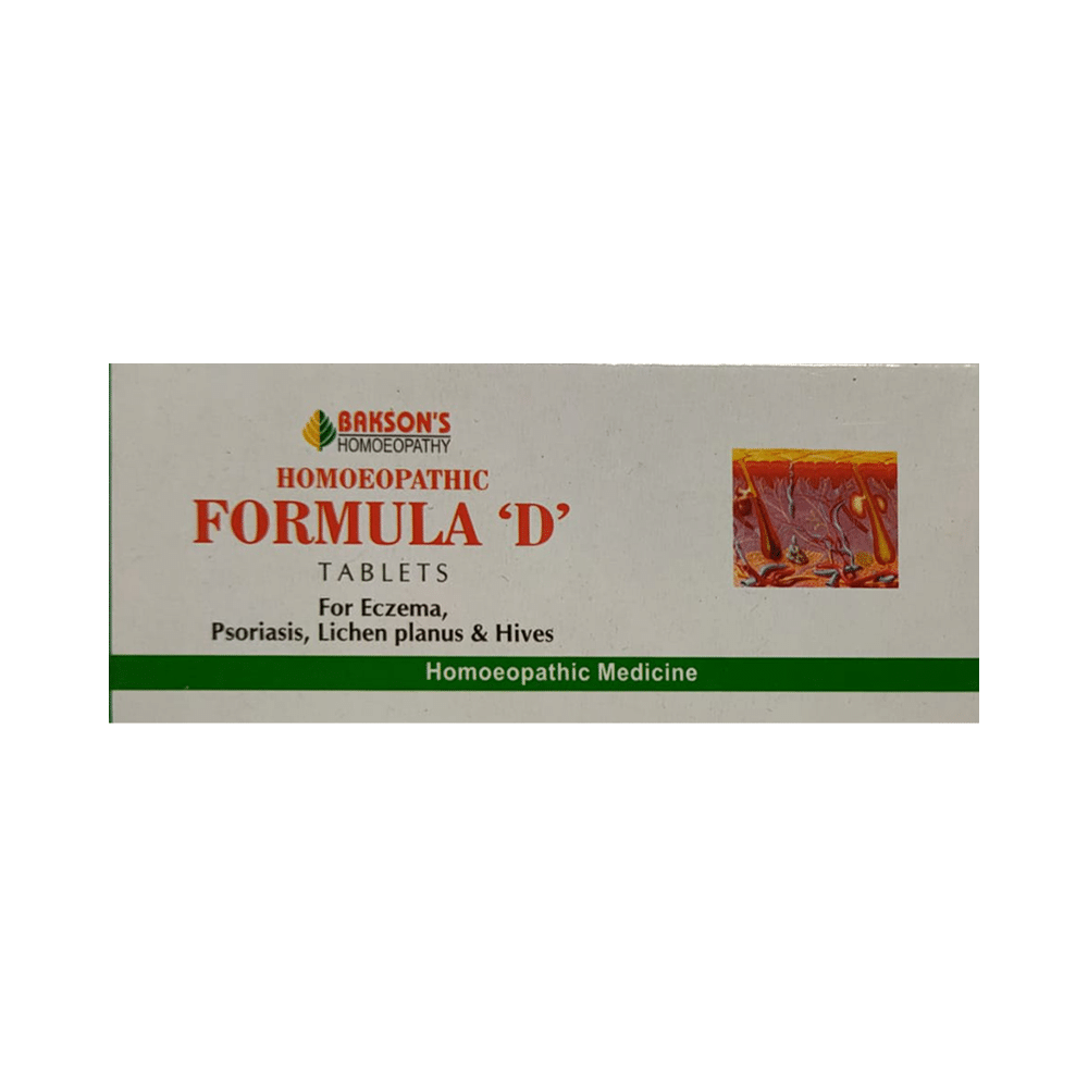 Bakson's Homoeopathic Formula 'D' Tablet