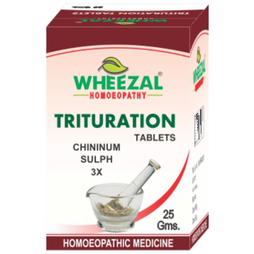 Wheezal Chininum Sulph Trituration Tablet 3X