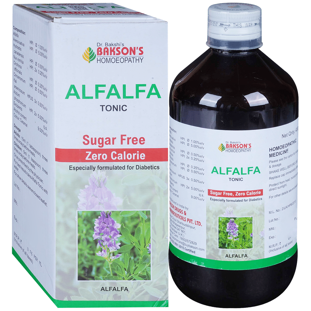 Bakson's Homeopathy Alfalfa Tonic Sugar Free