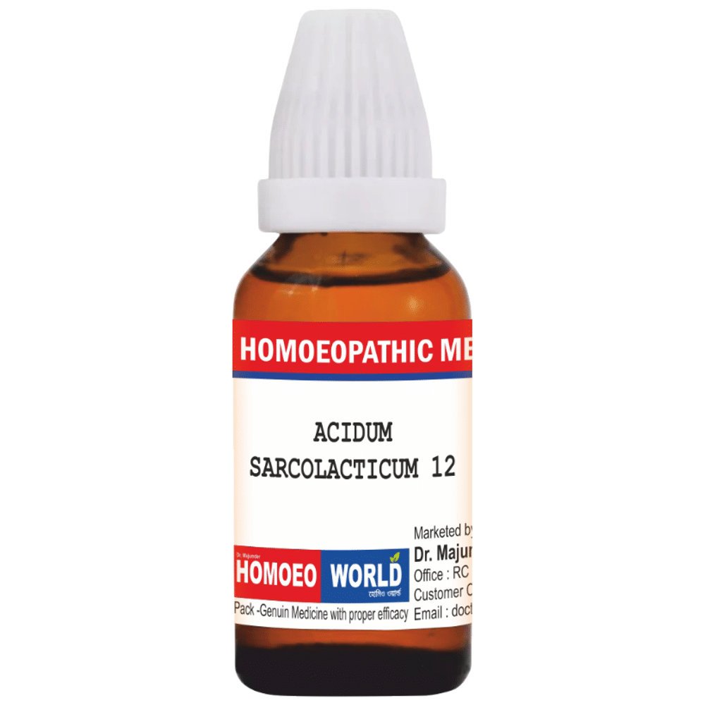 Dr. Majumder Homeo World Acidum Sarcolacticum Dilution (30ml Each) 12