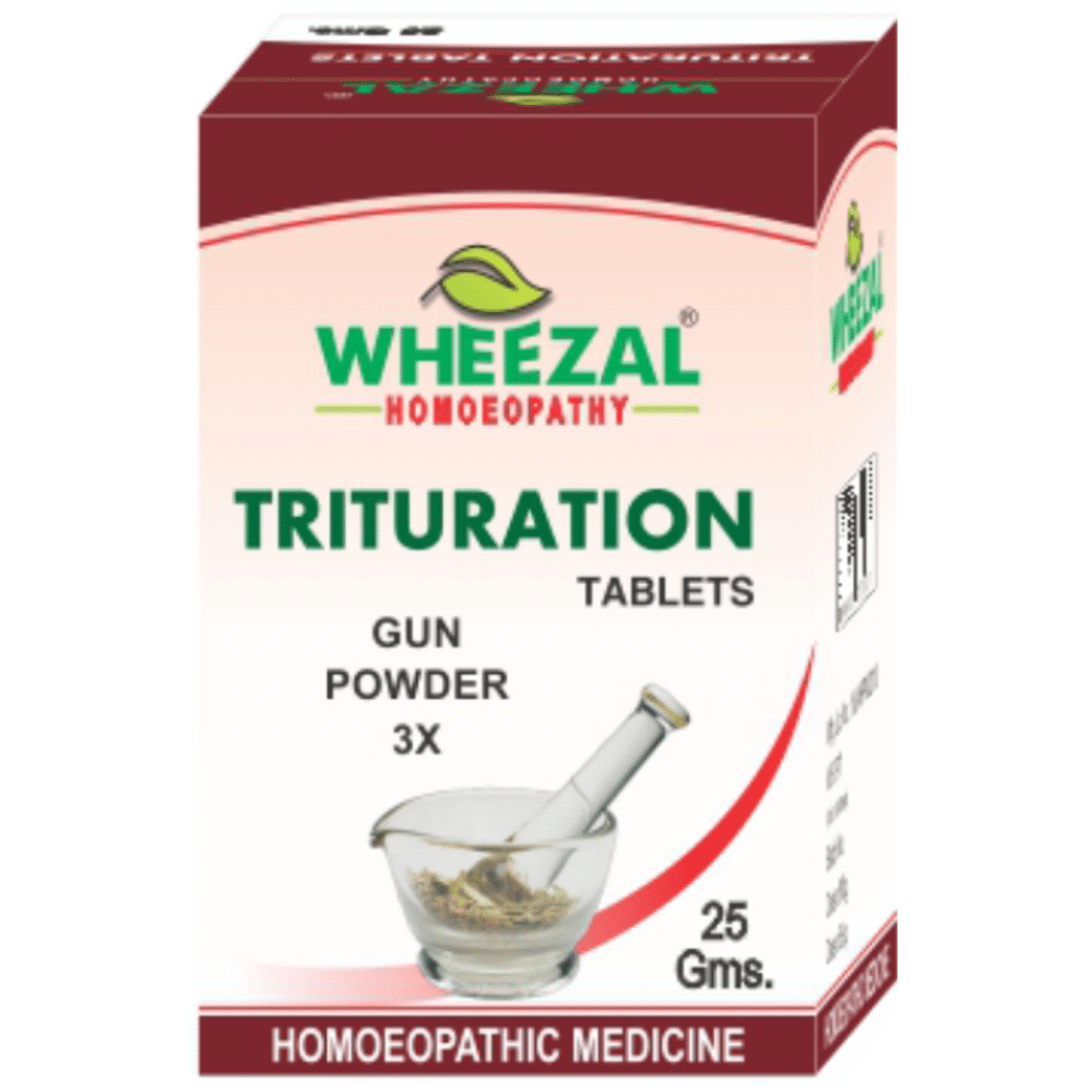 Wheezal Gun Powder Trituration Tablet 3X