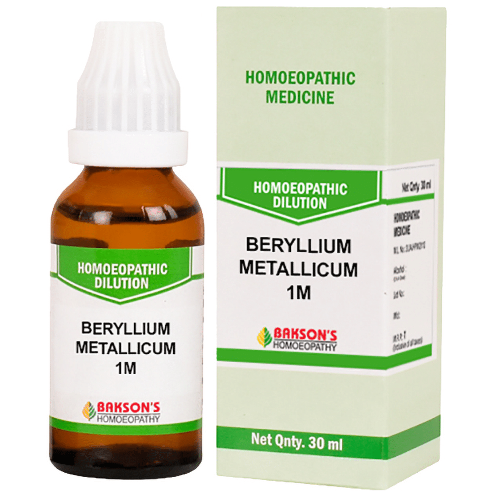 Bakson's Homeopathy Beryllium Metallicum Dilution 1M