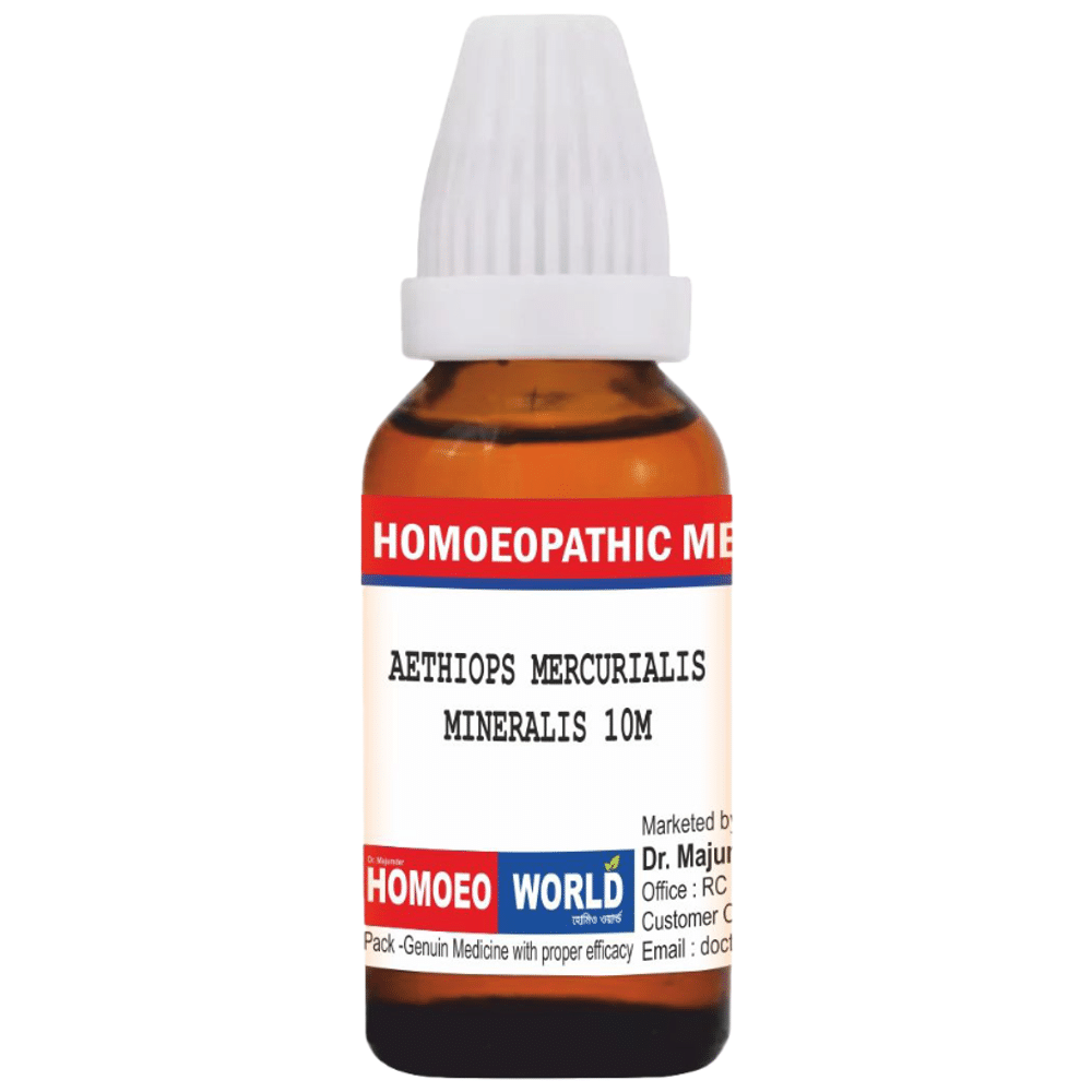 Dr. Majumder Homeo World Aethiops Mercurialis Mineralis Dilution(30ml Each) 10M