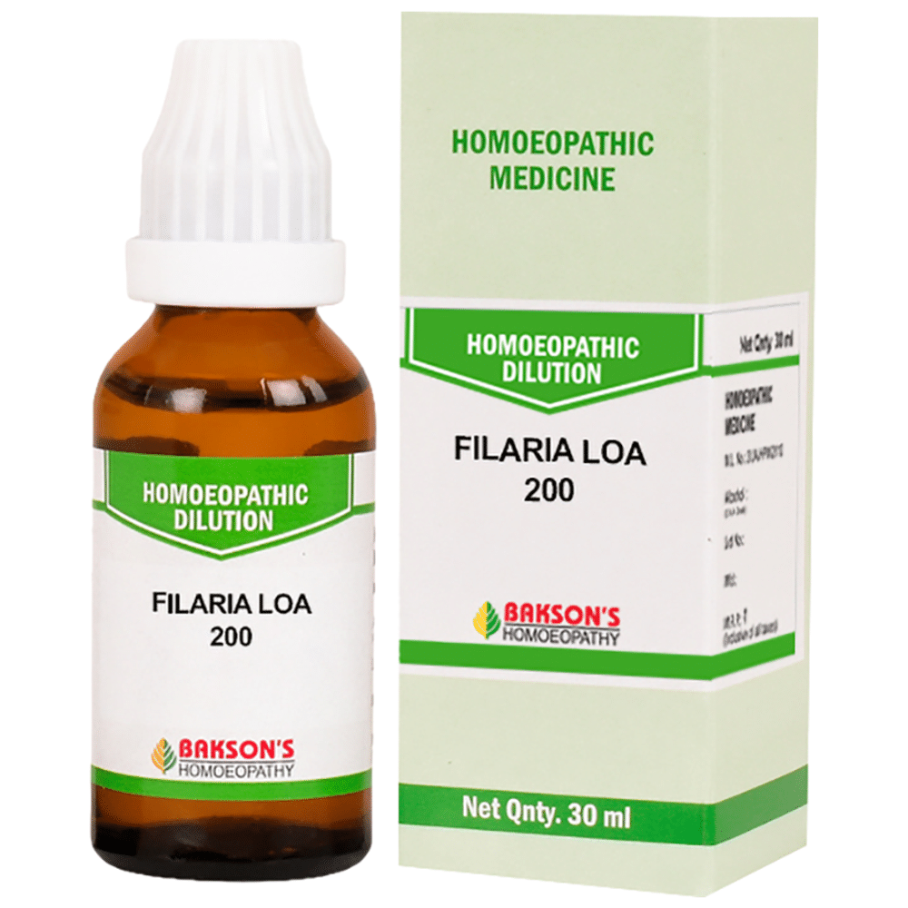 Bakson's Homeopathy Filaria Loa Dilution 200