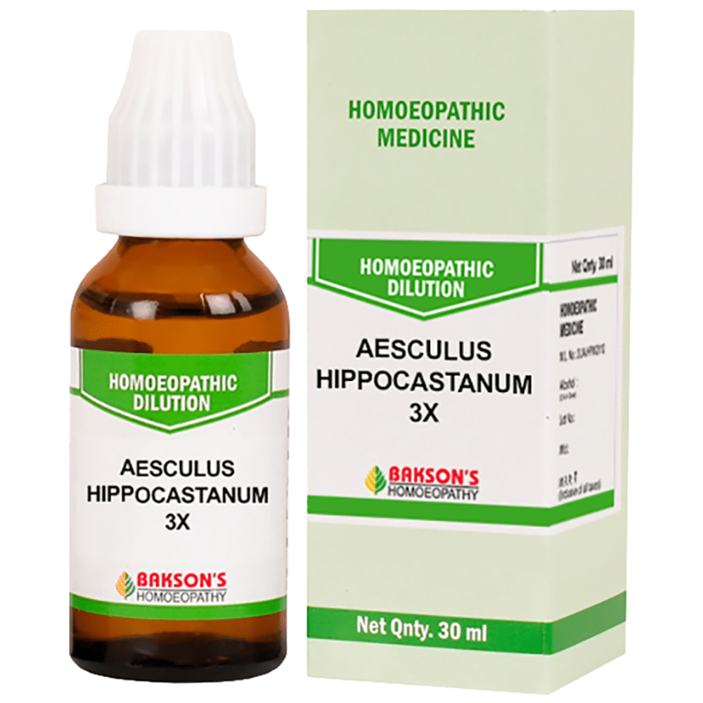 Bakson's Homeopathy Aesculus Hippocastanum Dilution 3X