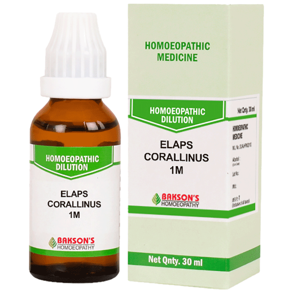 Bakson's Homeopathy Elaps Corallinus Dilution 1M