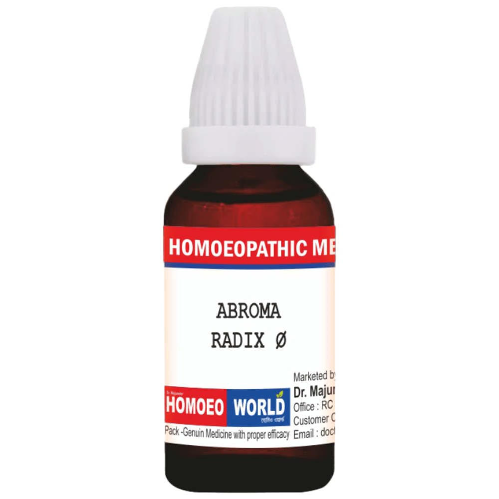 Dr. Majumder Homeo World Abroma Radix Q Mother Tincture (30 ml Each)