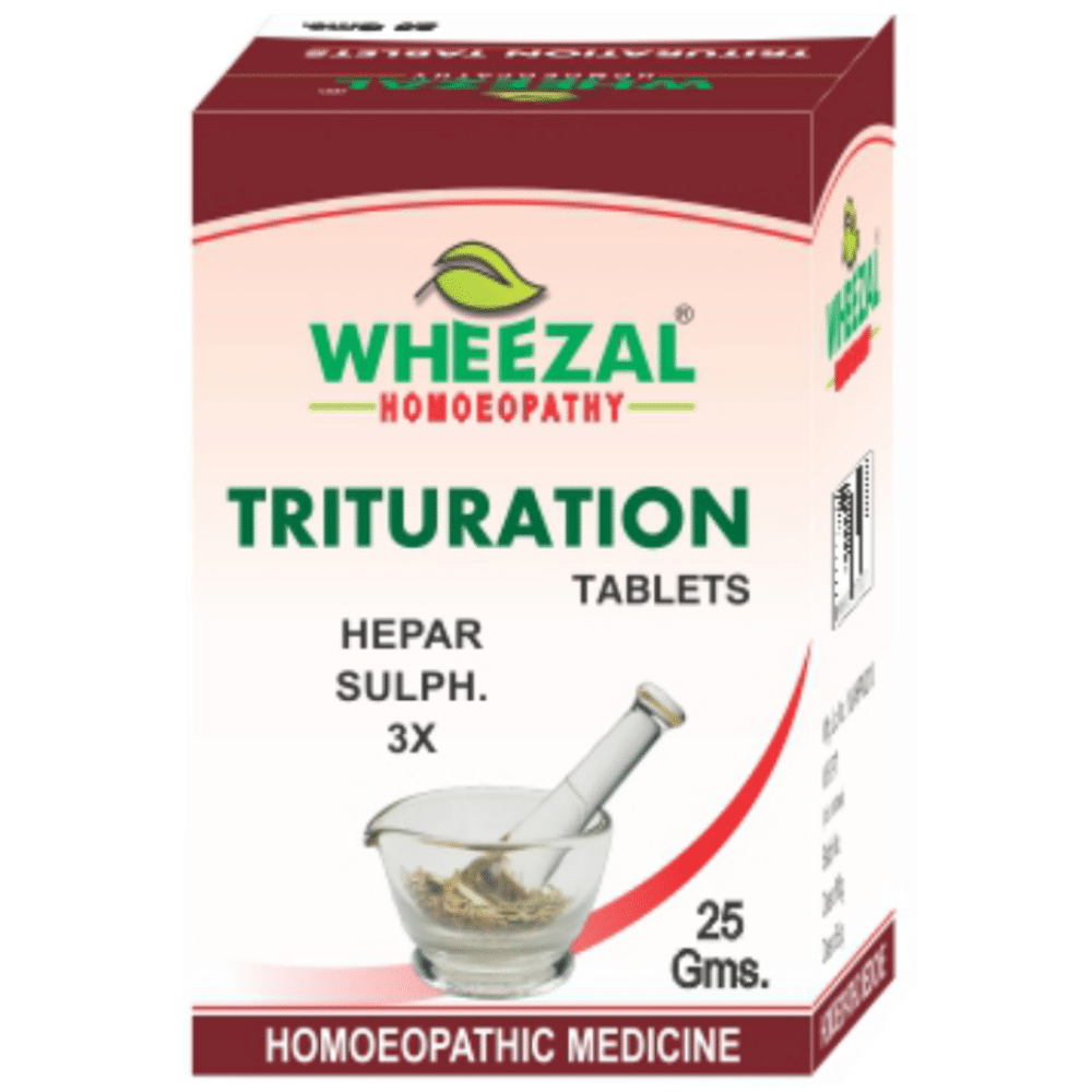 Wheezal Hepar Sulph. Trituration Tablet 3X