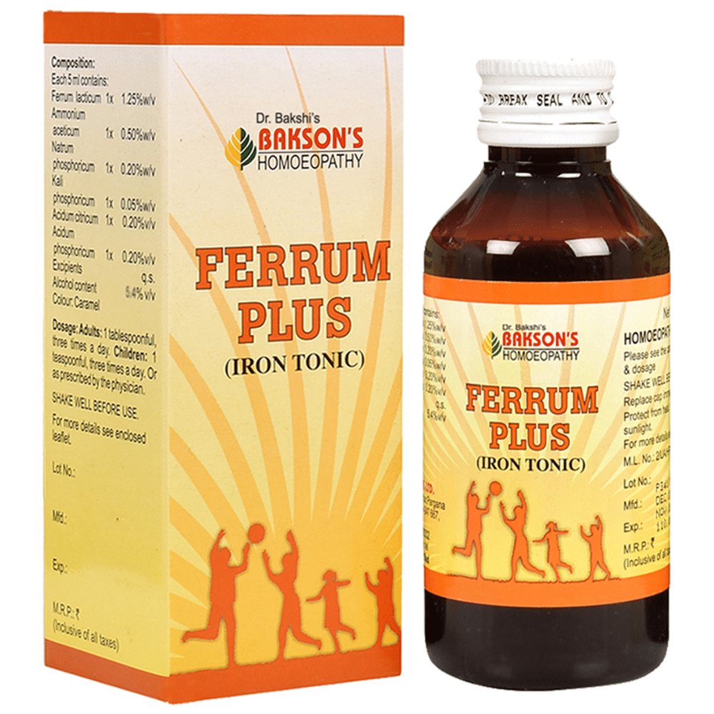 Bakson's Homeopathy Ferrum Plus Iron Tonic