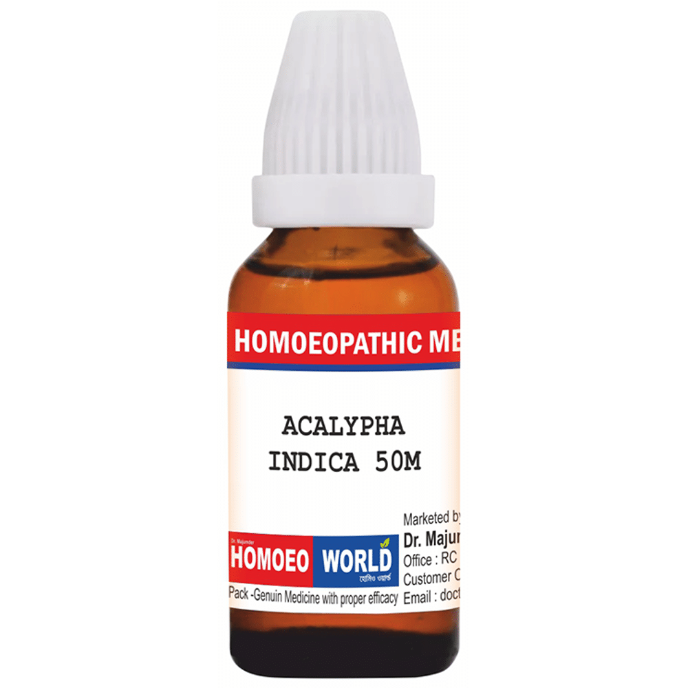 Dr. Majumder Homeo World Acalypha Indica Dilution (30ml Each) 50M