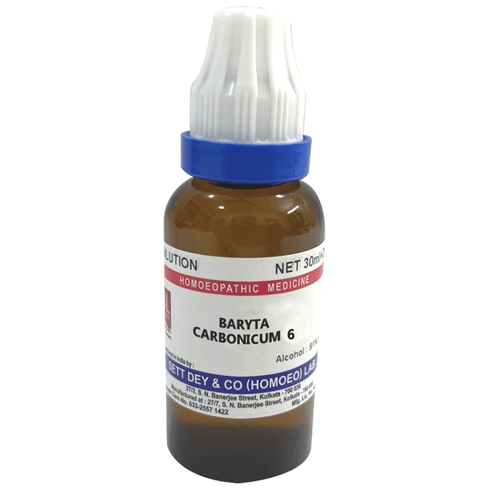 Sett Dey Baryta Carbonicum Dilution 6