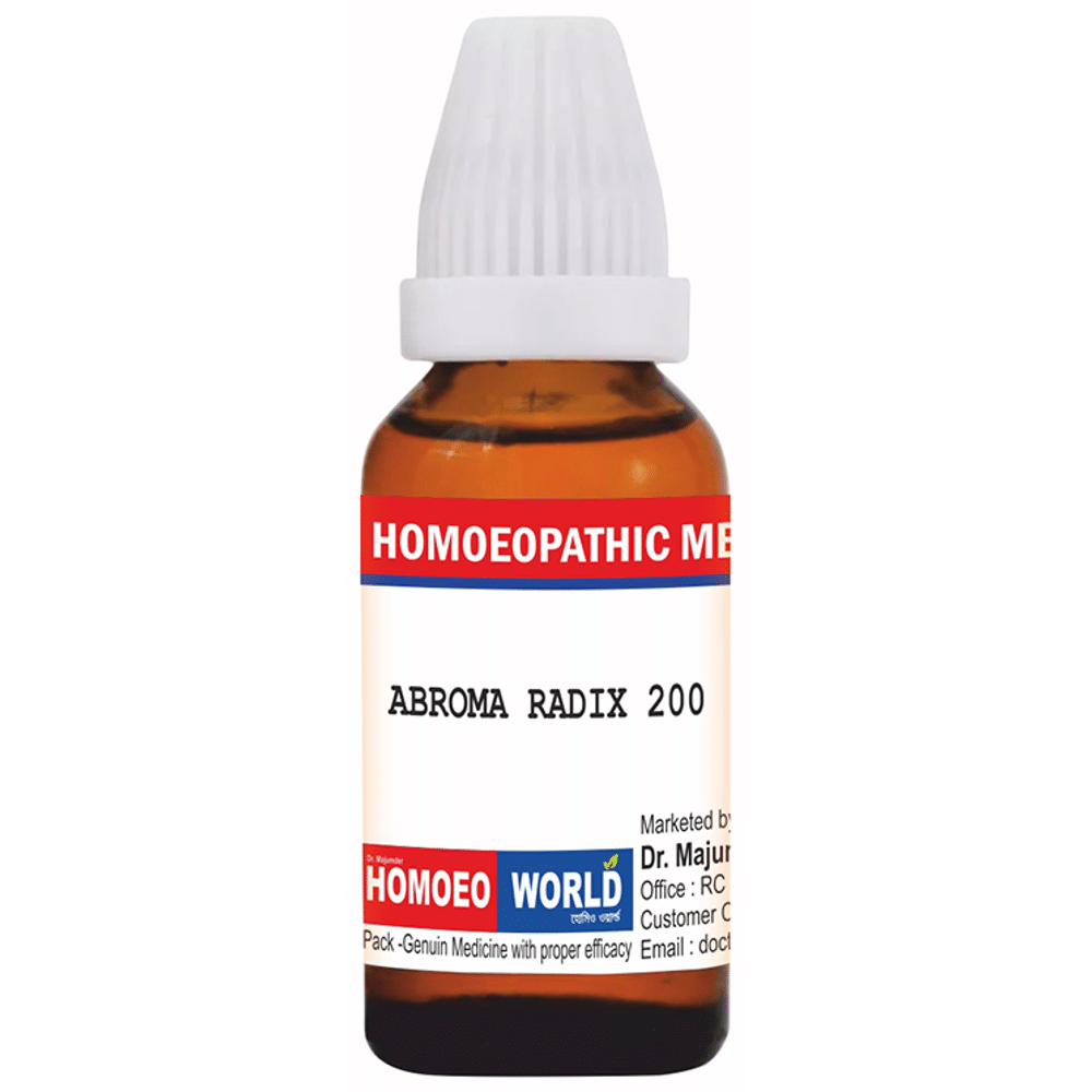 Dr. Majumder Homeo World Abroma Radix Dilution (30 ml Each) 200 CH