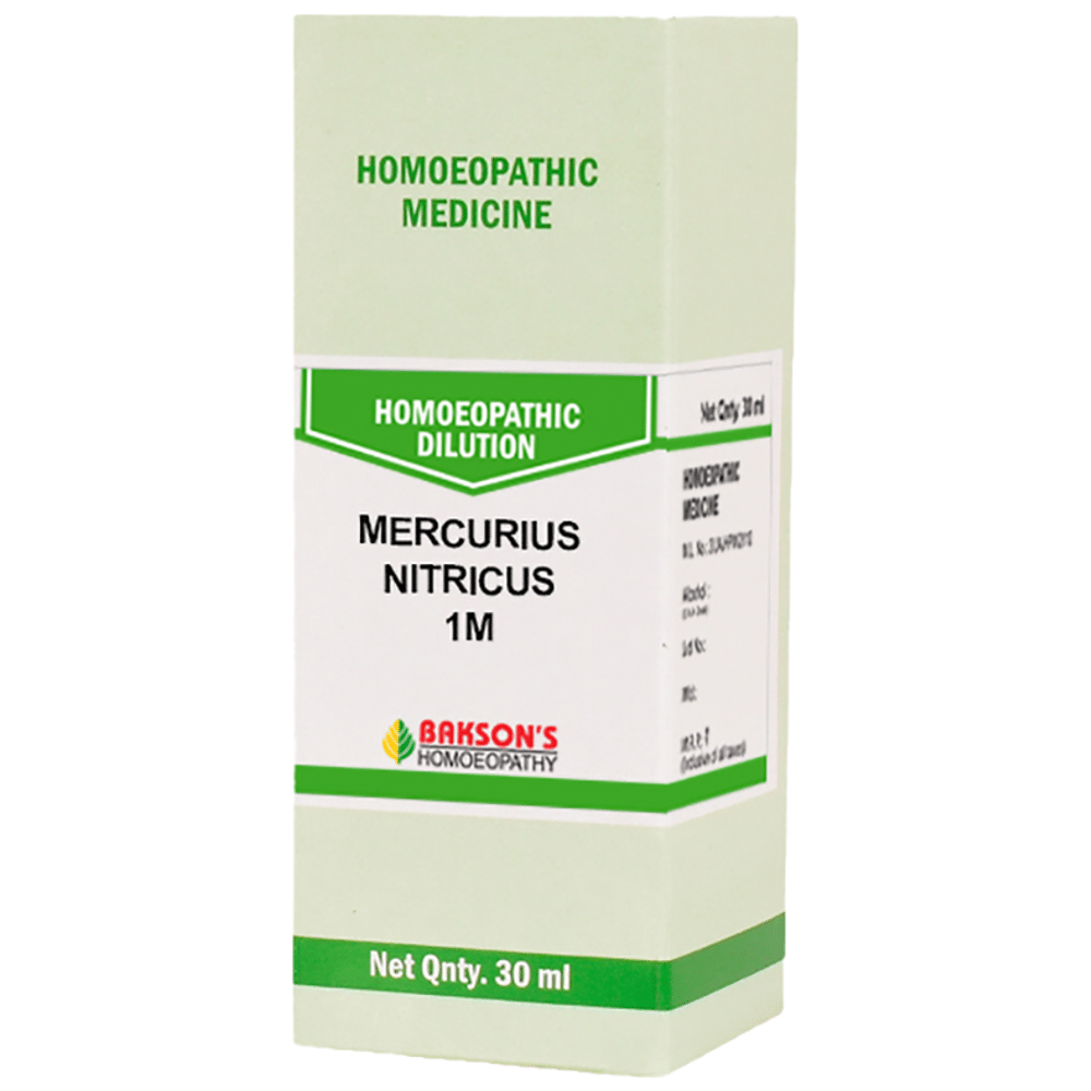 Bakson's Homeopathy Dilution Mercurius Nitricus 1M