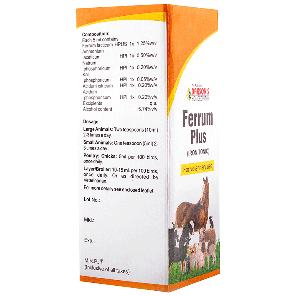 Bakson's Homeopathy Ferrum Plus Tonic