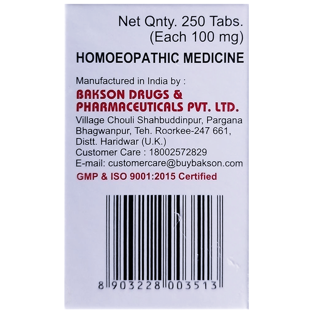 Bakson's Homeopathy Magnesium Phosphoricum Biochemic Tablet 6X