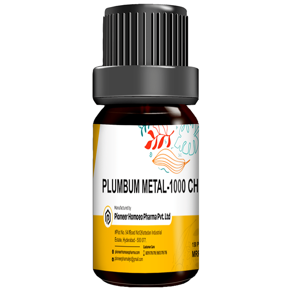 Pioneer Pharma Plumbum Metallicum Globules Pellets Multidose Pills 1000 CH