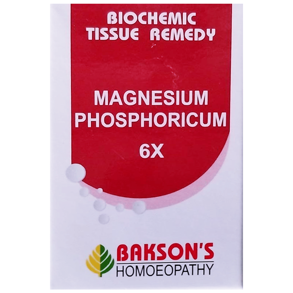 Bakson's Homeopathy Magnesium Phosphoricum Biochemic Tablet 6X