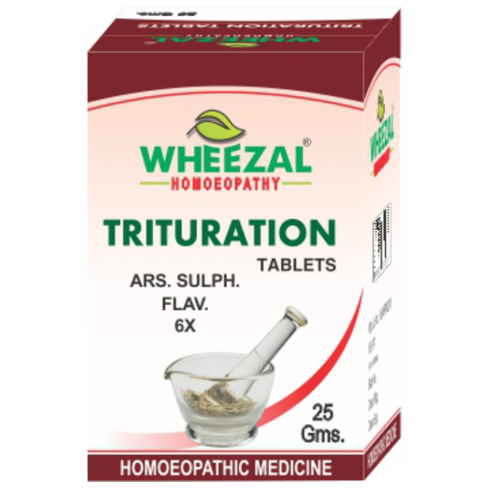 Wheezal Ars. Sulph. Flav. Trituration Tablet 6X