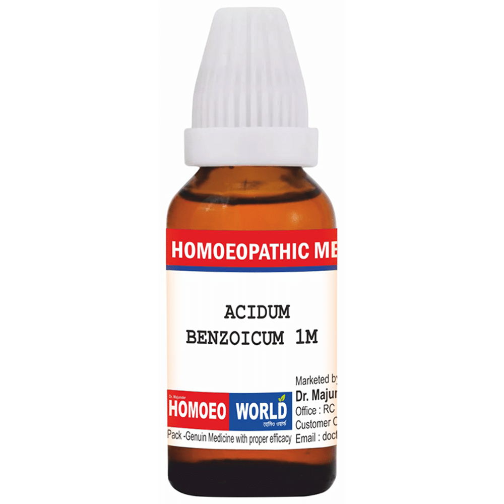 Dr. Majumder Homeo World Acidum Benzoicum Dilution (30ml Each) 1M