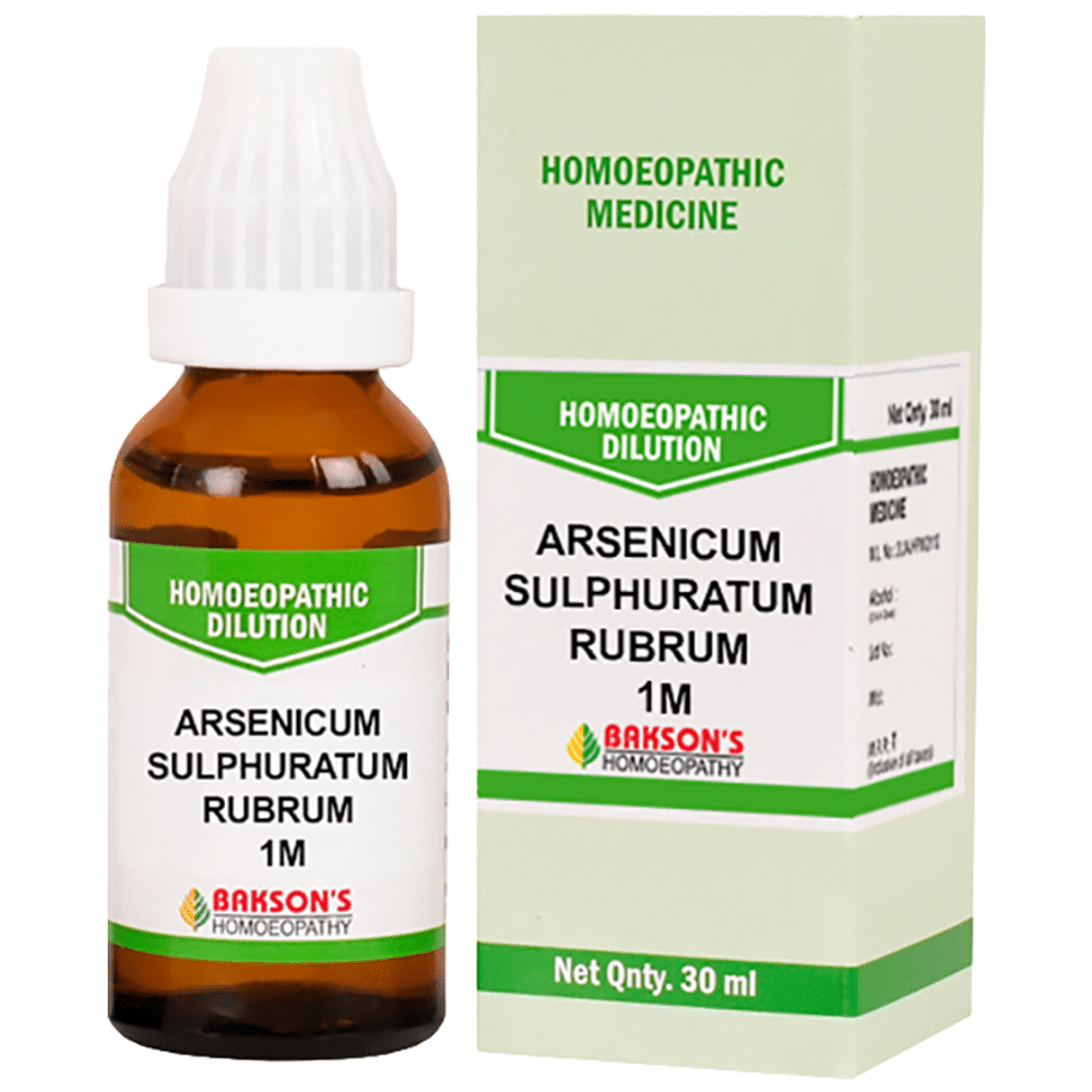 Bakson's Homeopathy Arsenicum Sulphuratum Rubrum Dilution 1000