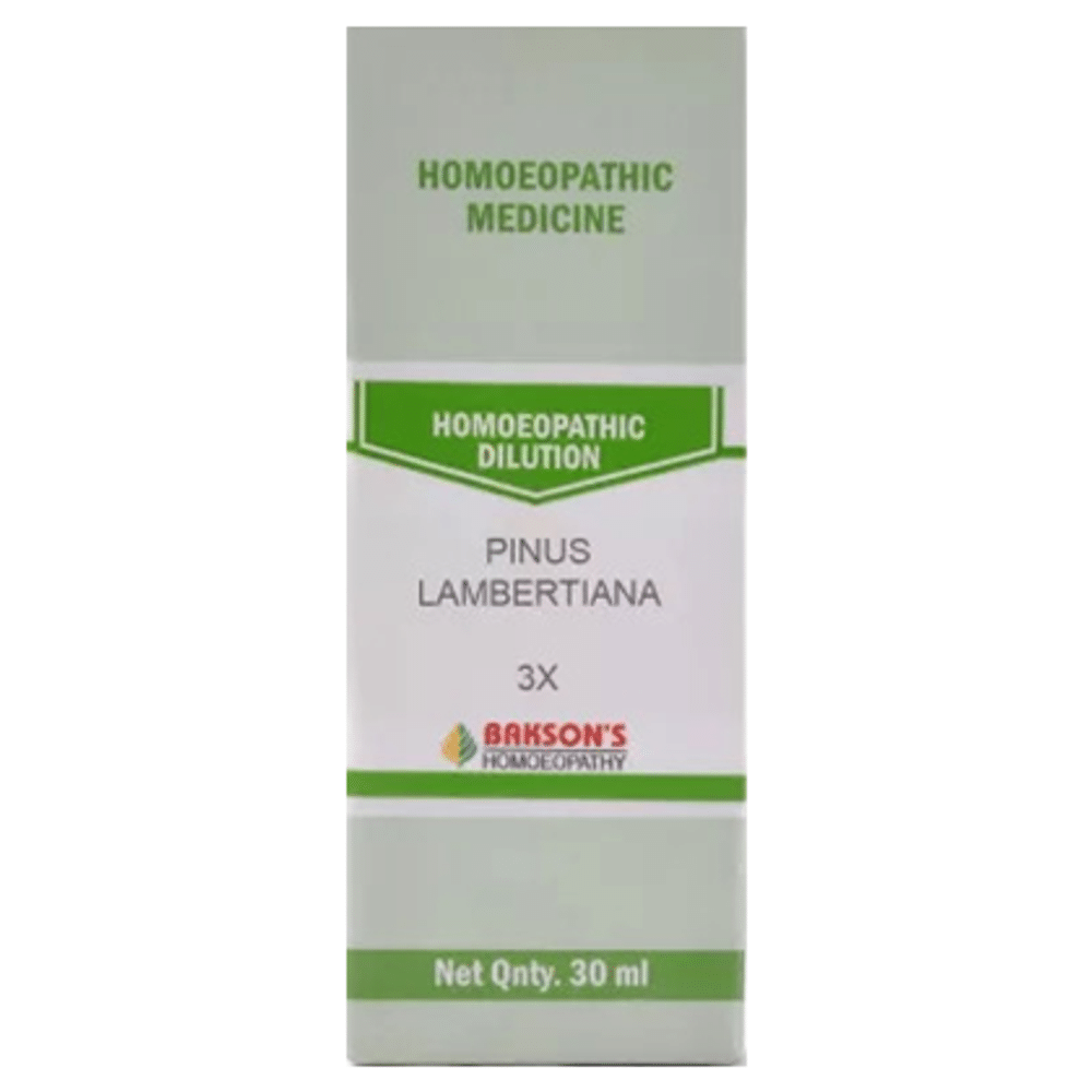 Bakson's Homeopathy Pinus Lambertiana Dilution 3X