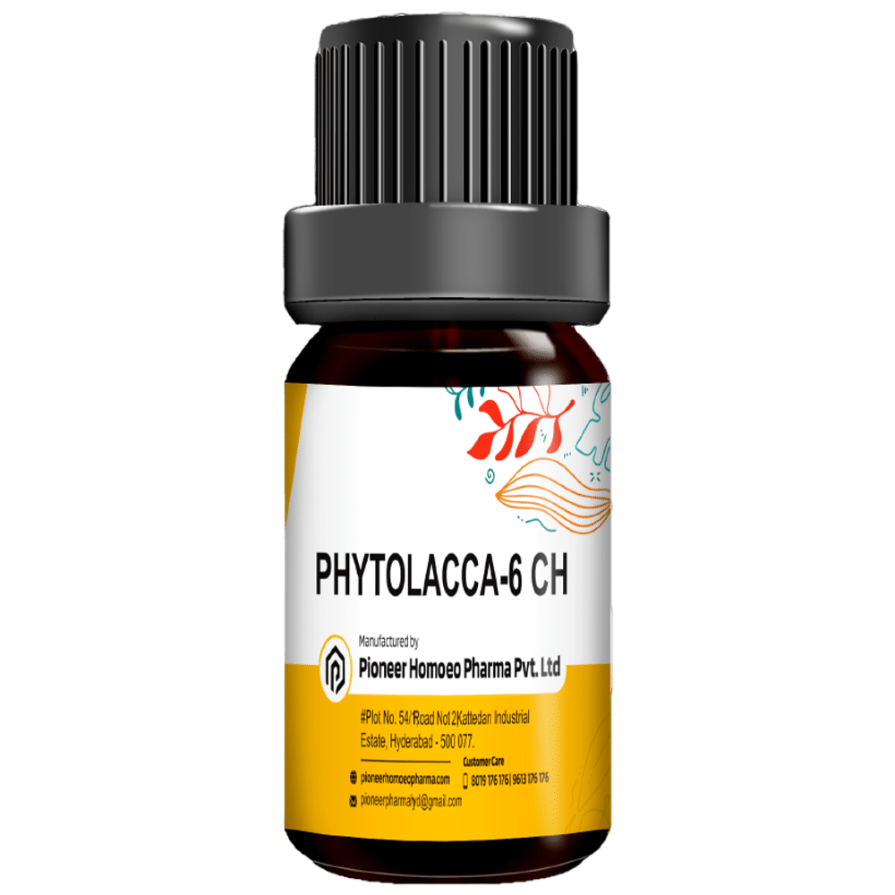 Pioneer Pharma Phytollaca Globules Pellets Multidose Pills 6 CH