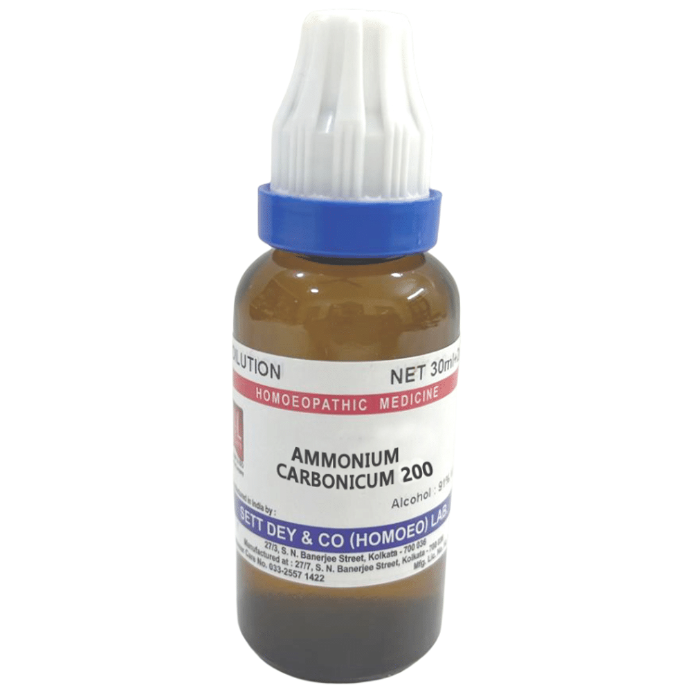 Sett Dey Ammonium Carbonicum Dilution 200