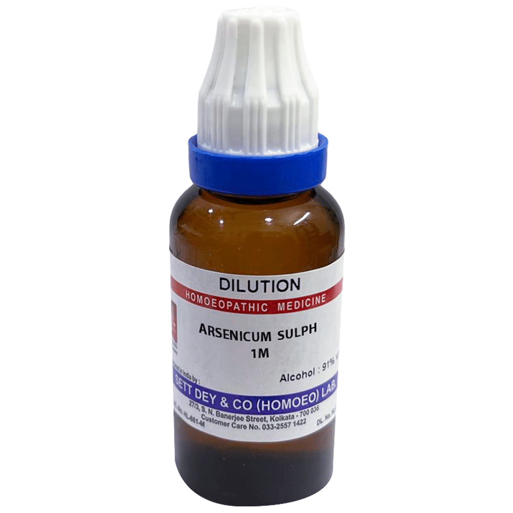 Sett Dey Arsenicum Sulph Dilution 1M