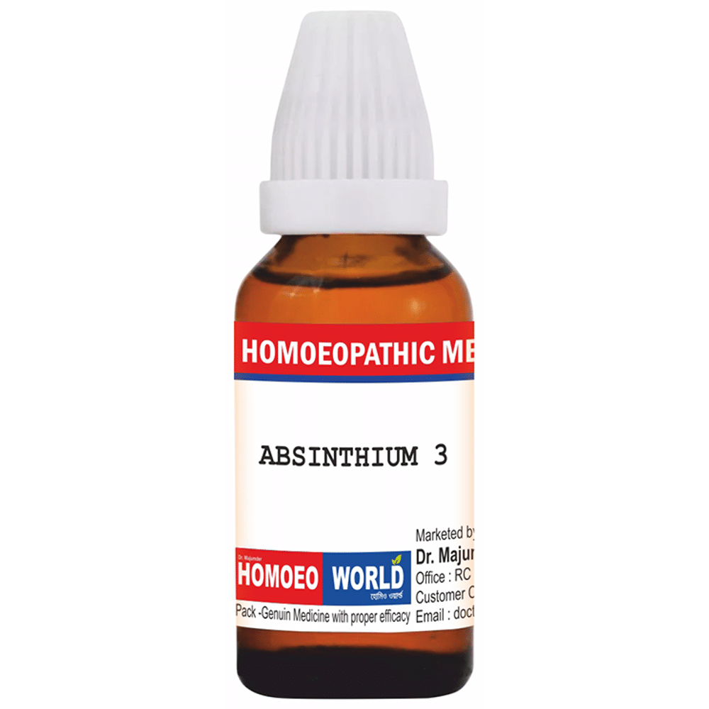 Dr. Majumder Homeo World Absinthium Dilution (30ml Each) 3 CH