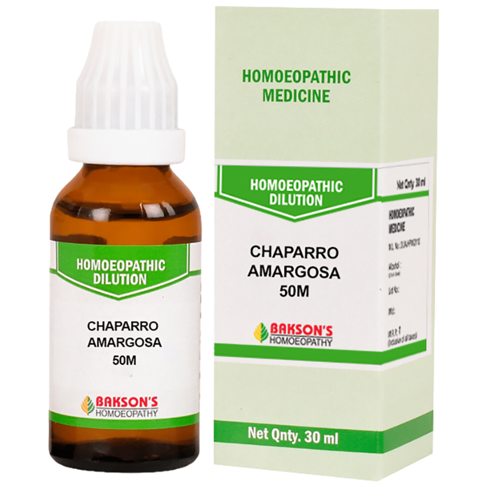 Bakson's Homeopathy Chaparro Amargosa Dilution 50M