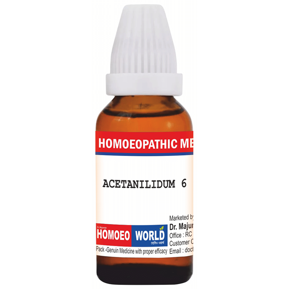 Dr. Majumder Homeo World Acetanilidum Dilution (30ml Each) 6 CH