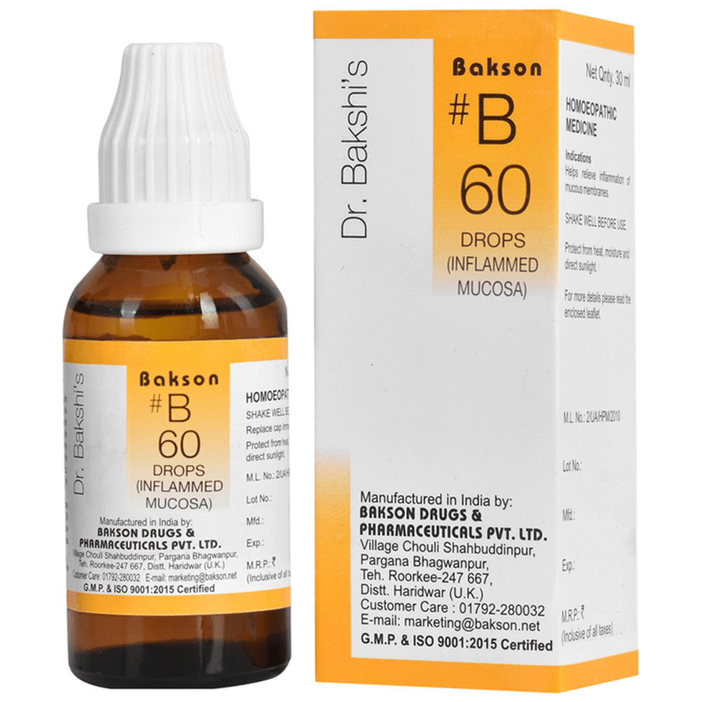 Bakson B60 Inflamed Mucosa Drop