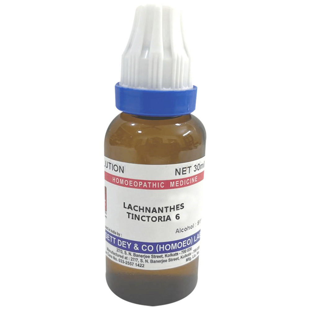 Sett Dey Lachnanthes Tinctoria Dilution 6