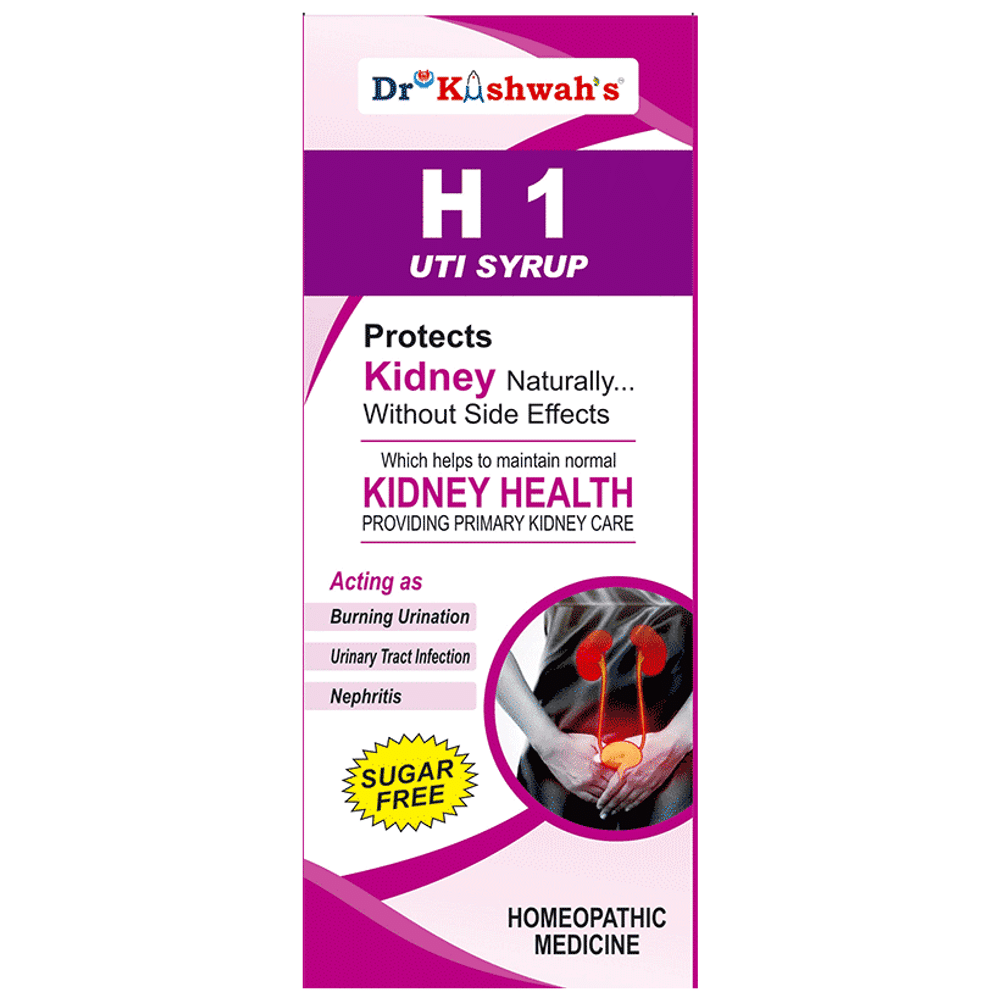 Dr Kushwah's H 1 UTI Syrup Sugar Free