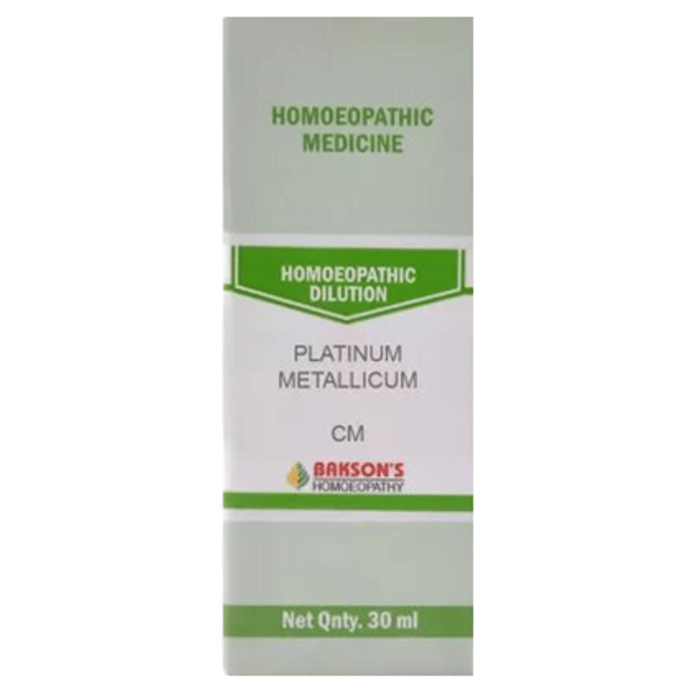 Bakson's Homeopathy Platinum Metallicum Dilution CM