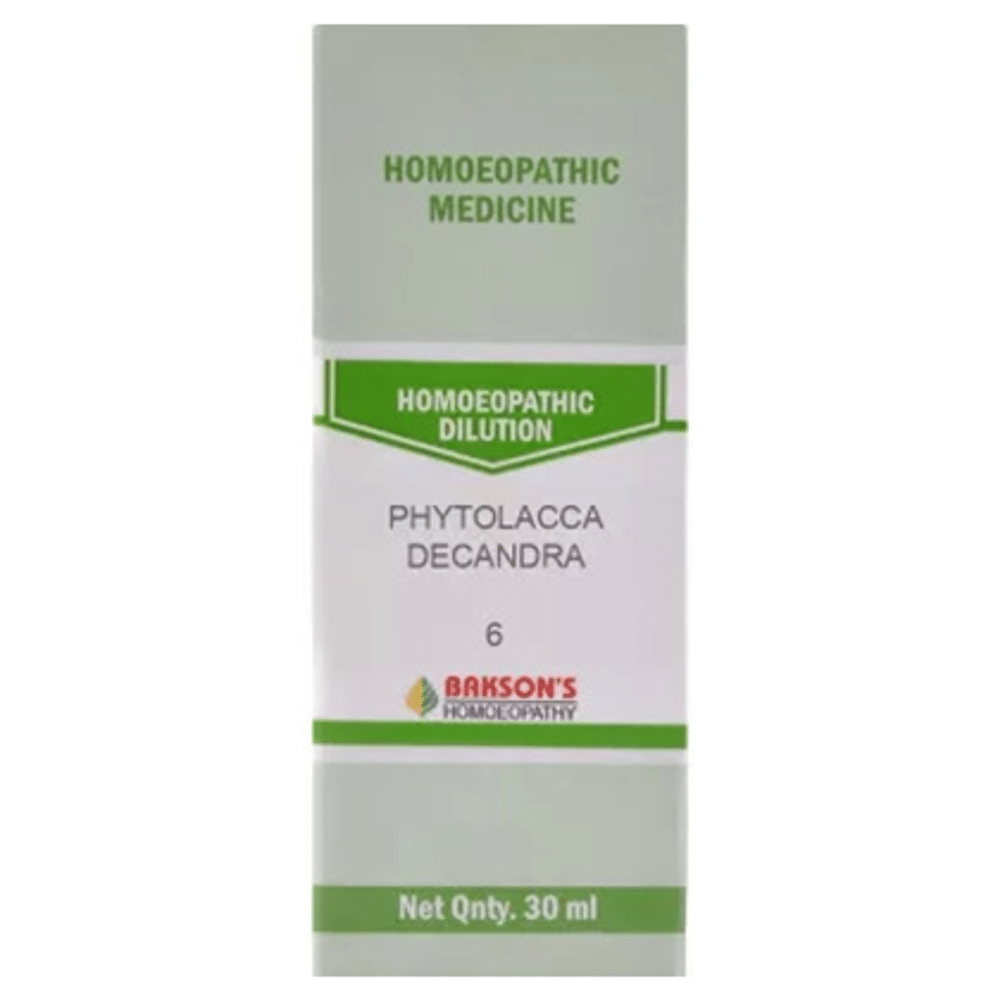 Bakson's Homeopathy Phytolacca Decandra Dilution 6 CH