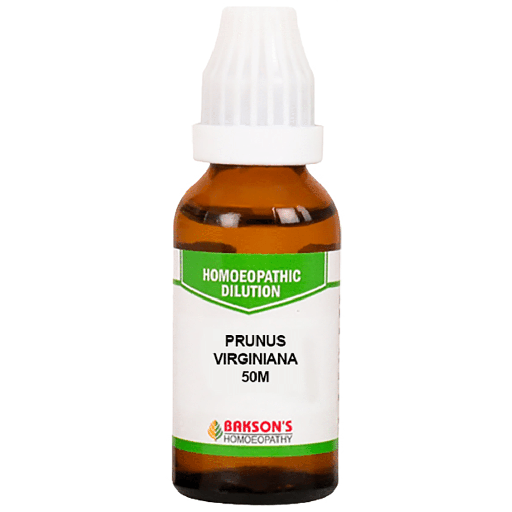 Bakson's Homeopathy Prunus Virginiana Dilution 50M