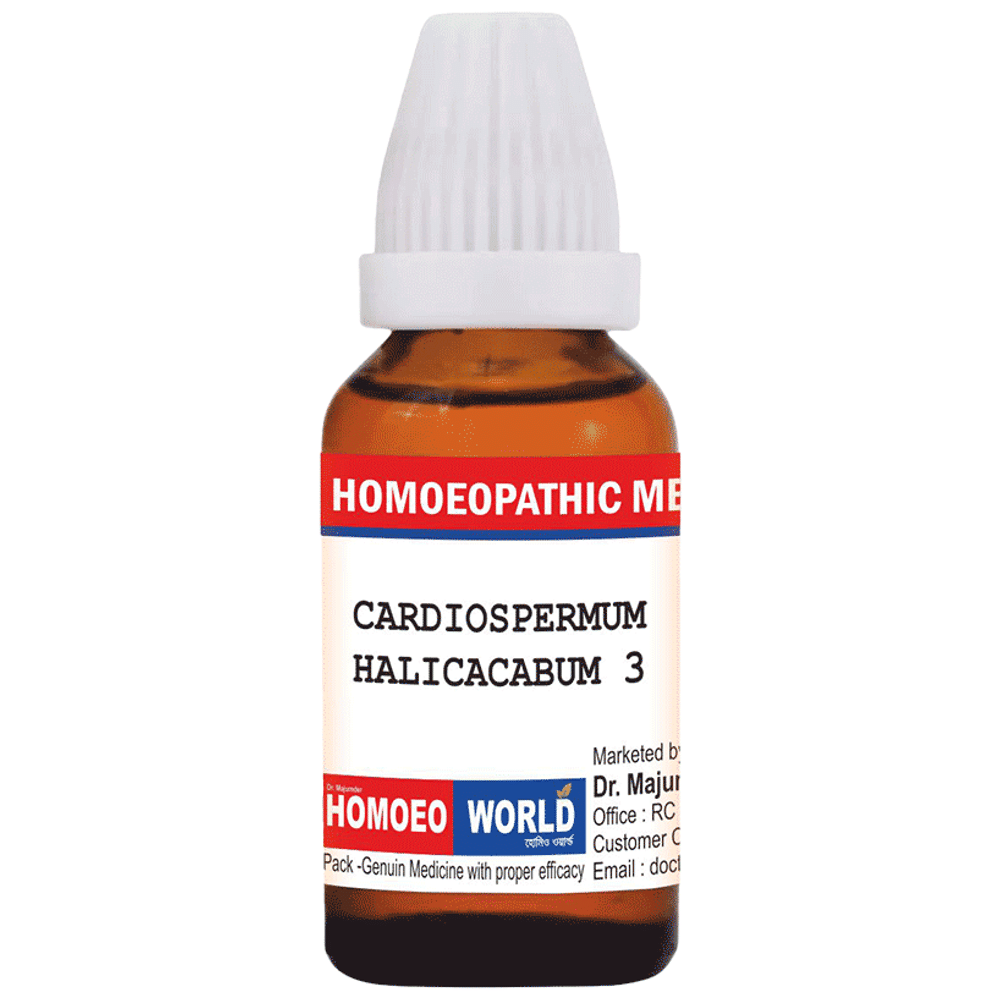 Dr. Majumder Homeo World Cardiospermum Halicacabum Dilution (30ml Each) 3 CH